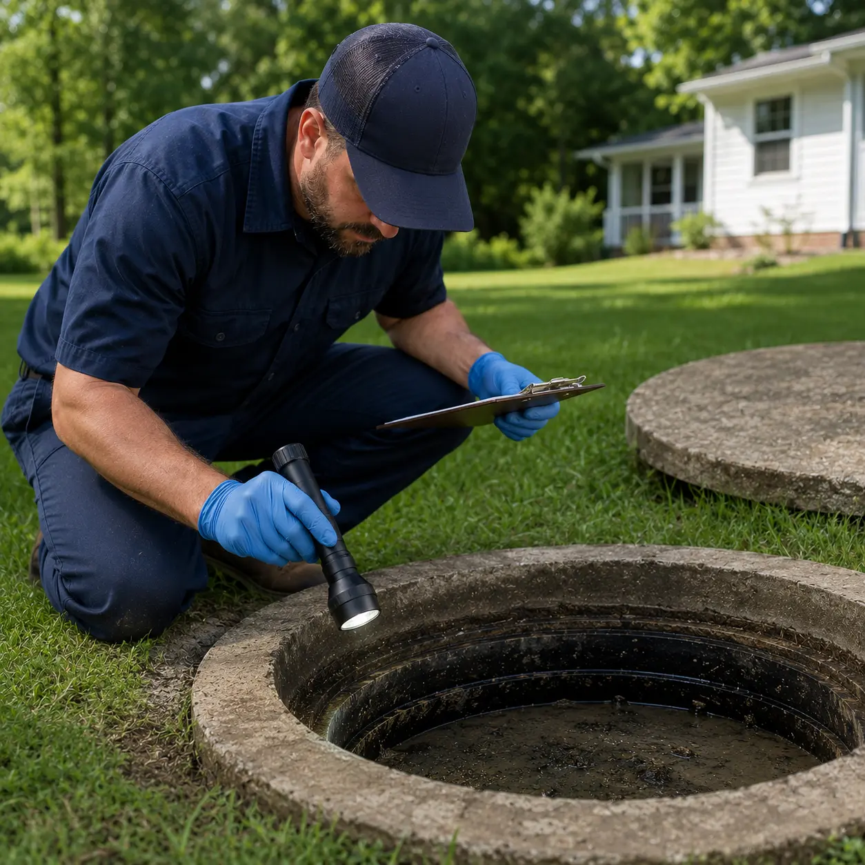 Septic system service in Keswick